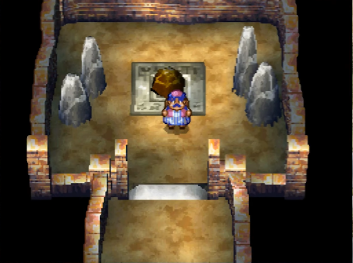 Pick the Strongbox and put a rock in its place to be able to escape (3) | Dragon Quest IV