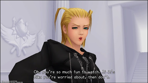 You’ll fight “Riku” and Larxene in quick succession, with a chance to save between them (2) | Kingdom Hearts Re:Chain of Memories