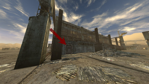 Entrance to the southern hangar | Fallout: New Vegas