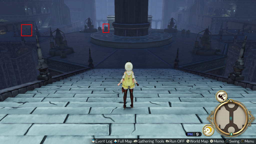 Going down the stairs, only two jars on the left side can give Ether Aqua | Atelier Ryza: Ever Darkness & the Secret Hideout