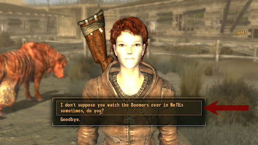 Dialogue with Janet | Fallout: New Vegas