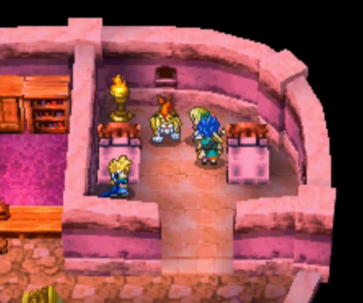 Talk to the girl next to the sabrecat first, then the cat 1 | Dragon Quest VI: Realms of Revelation