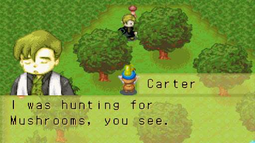 Pastor Carter sneaks behind the church to find mushrooms | Harvest Moon: Friends of Mineral Town