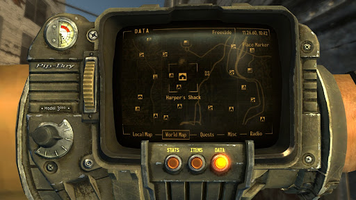 Harper’s Shack on the world map | Fallout: New Vegas