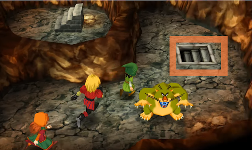 Go down both stairs (3) | Dragon Quest VII