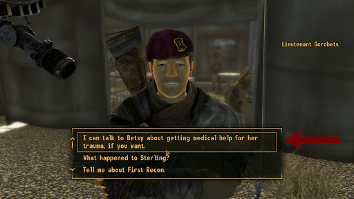 Dialogue that starts the quest | Fallout: New Vegas