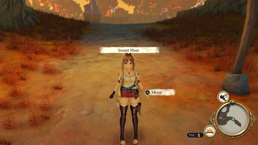 Once you arrive in Fragrant Forest, just walk right behind you and you can enter Sweet River | Atelier Ryza: Ever Darkness & the Secret Hideout