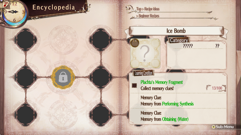 The encyclopedia entry for Ice Bomb | Atelier Sophie: The Alchemist of the Mysterious Book