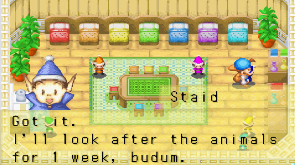 Asking a sprite to look after the animals for a week | Harvest Moon: Friends of Mineral Town