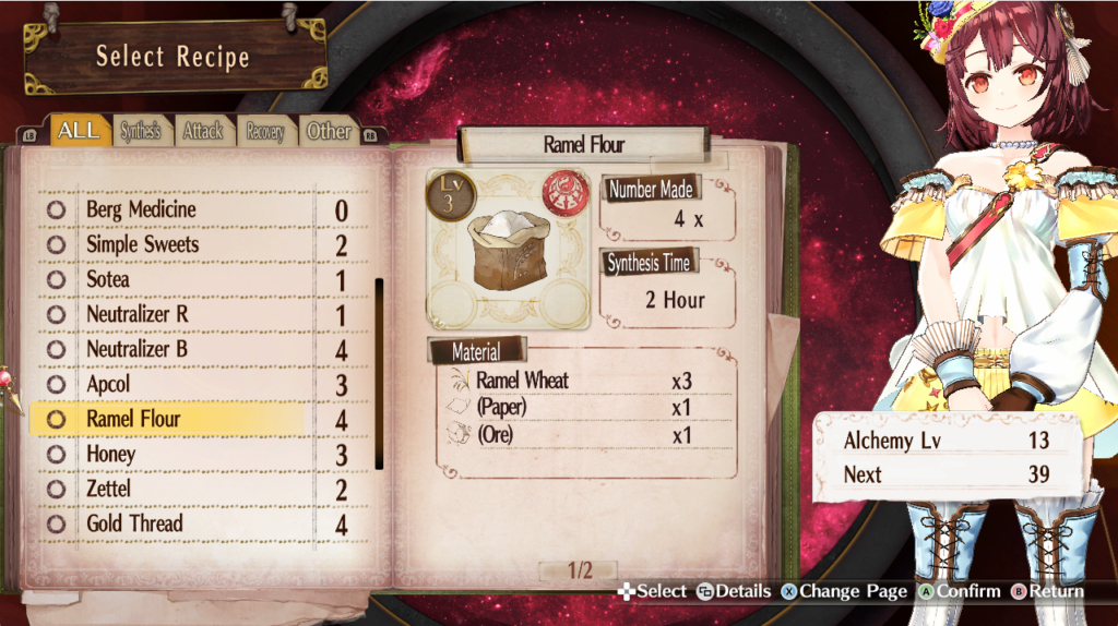 Recipe for Ramel Flour | Atelier Sophie: The Alchemist of the Mysterious Book