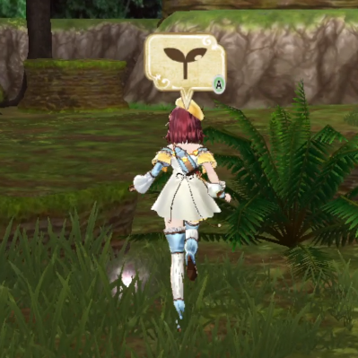 Gather materials from the glowing spots on the ground | Atelier Sophie 