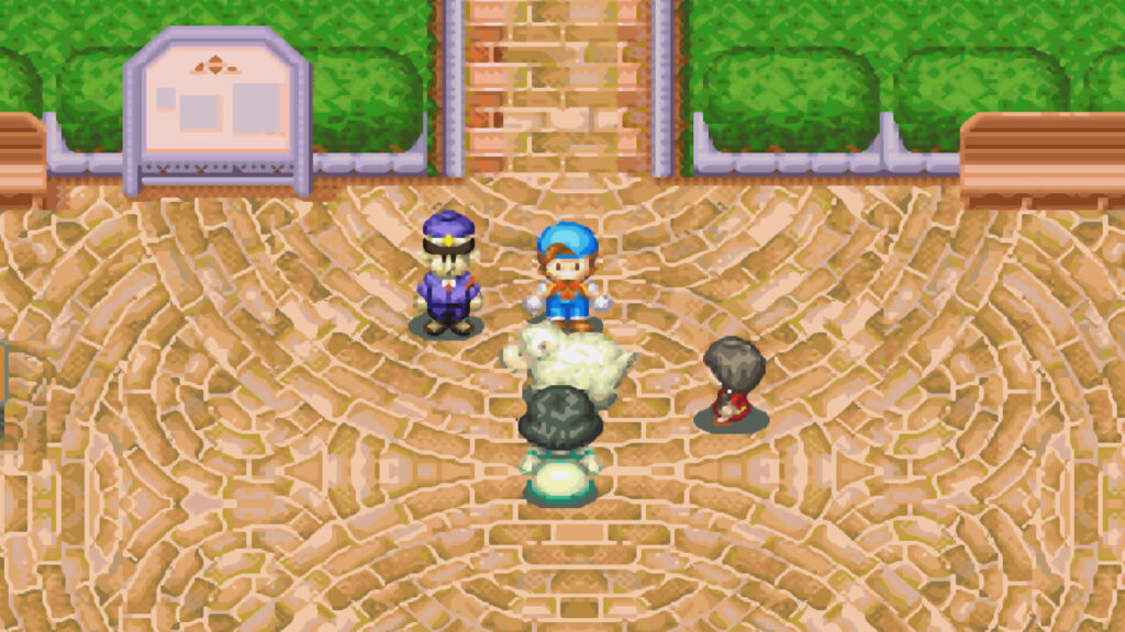 People gather around for the sheep festival | Harvest Moon: Friends of Mineral Town