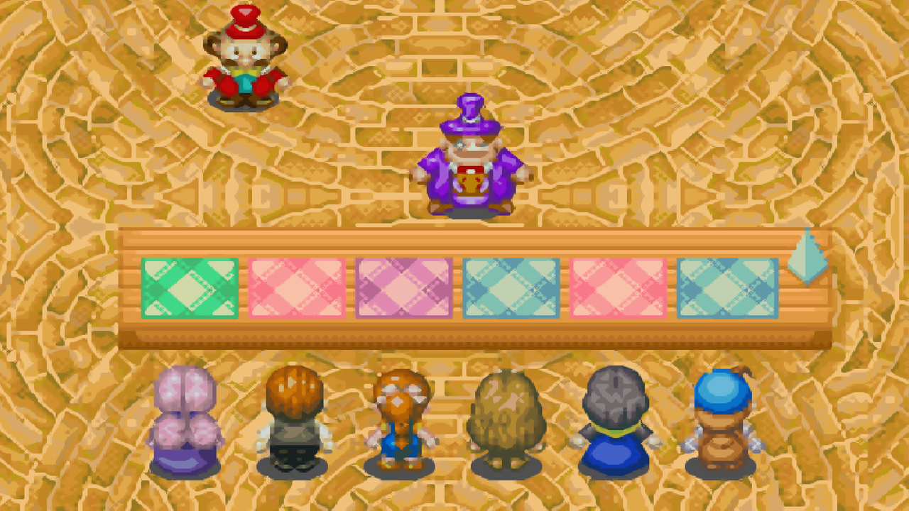The Gourmet judges the contestants at the cooking festival | Harvest Moon: Friends of Mineral Town
