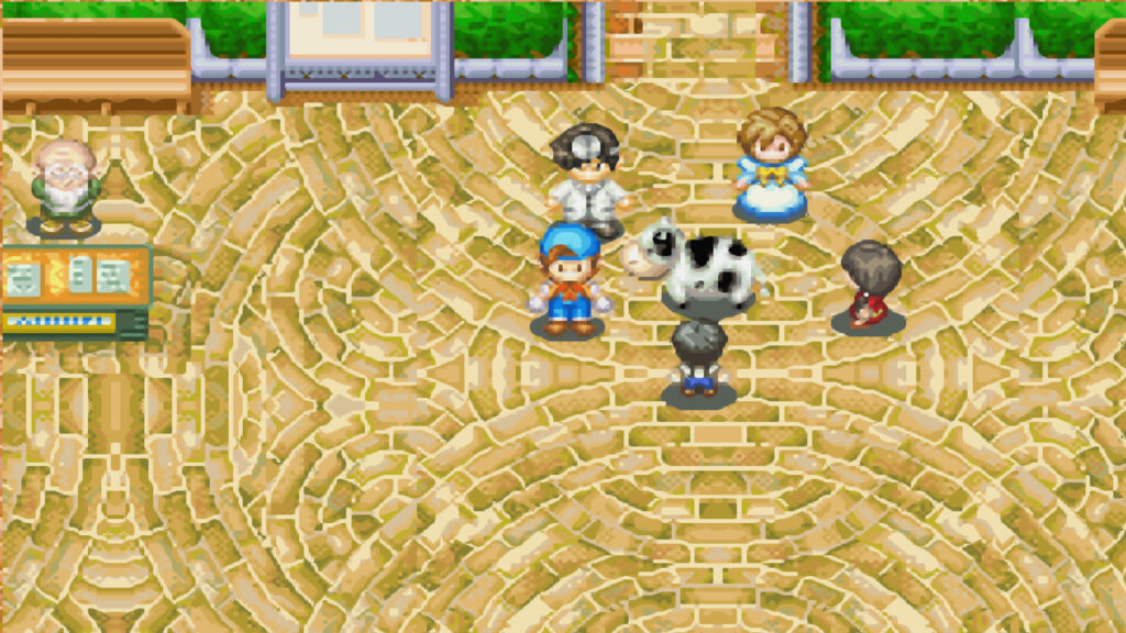 People gather around for the cow festival | Harvest Moon: Friends of Mineral Town