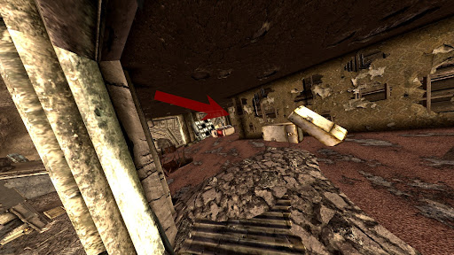 The room as seen from the angle from which you enter. Go around the corner | Fallout: New Vegas