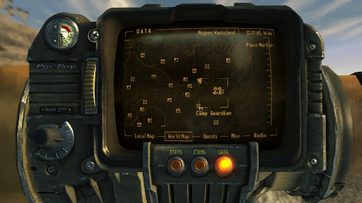 Guardian Peak on the world map | Fallout: New Vegas
