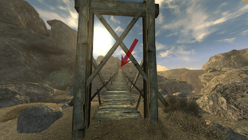 Bridge that leads to the other side of the hill | Fallout: New Vegas