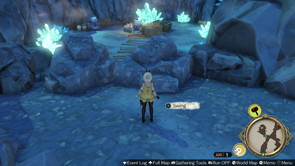 Use a Hammer or Bomb Hammer to break the boulders blocking the way | Atelier Ryza: Ever Darkness & the Secret Hideout