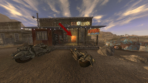 Entrance to the Prospector Saloon | Fallout: New Vegas