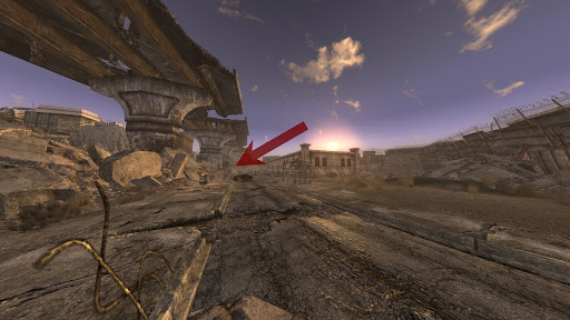 Direction of the rubble past the train station | Fallout: New Vegas
