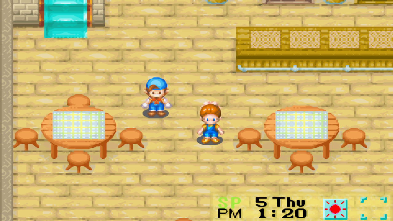 You can find Ann working at the Inn every afternoon | Harvest Moon: Friends of Mineral Town