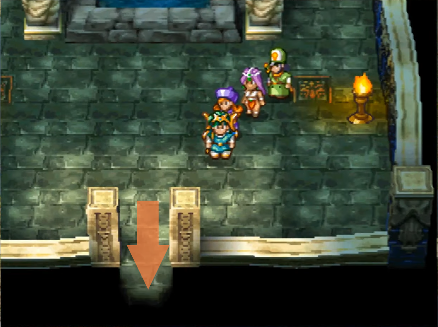Head this way to exit Psaro’s Castle (1) | Dragon Quest IV