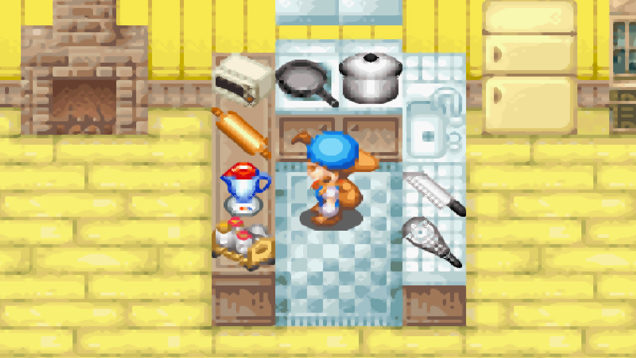 A fully furnished kitchen | Harvest Moon: Friends of Mineral Town