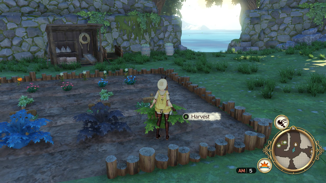 Harvesting fully grown seeds from the garden | Atelier Ryza: Ever Darkness & the Secret Hideout