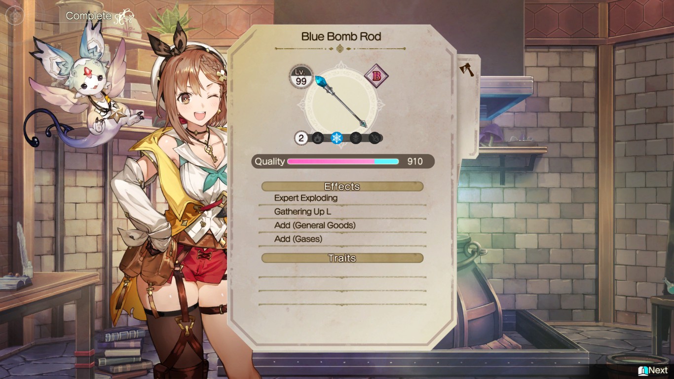 Rebuilding the Blue Bomb Rod with all effects | Atelier Ryza 2: Lost Legends & the Secret Fairy