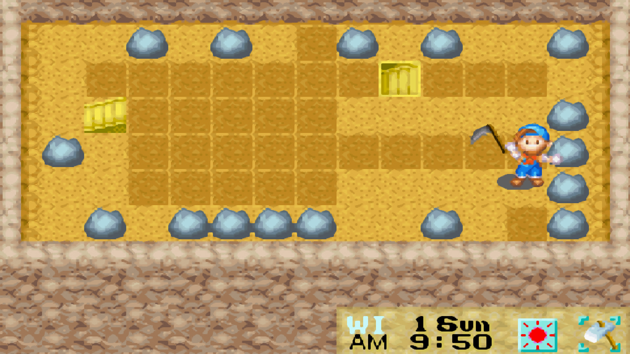 Finding the cursed sickle in the Lake Mine | Harvest Moon: Friends of Mineral Town