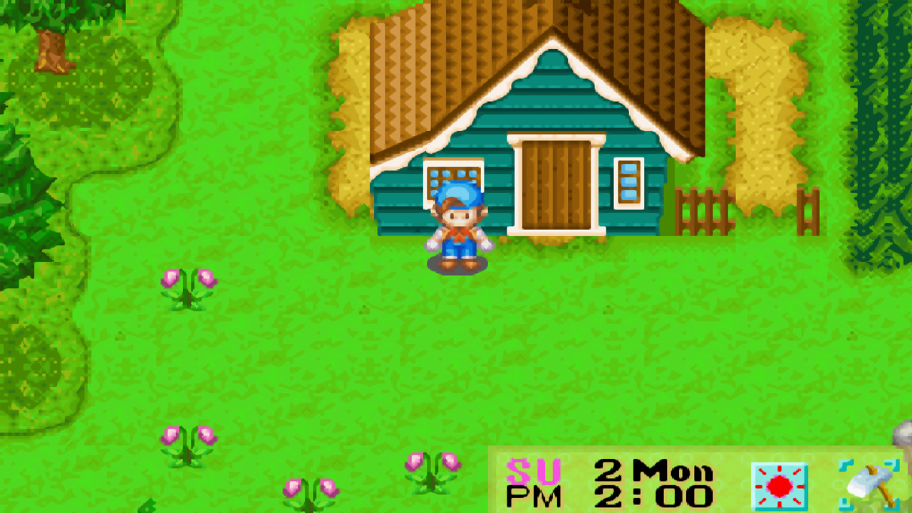 Exterior view of the mountain cottage | Harvest Moon: Friends of Mineral Town
