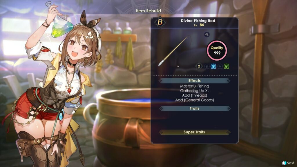 A Divine Fishing Rod with all effects | Atelier Ryza 3: Alchemist of the End & the Secret Key