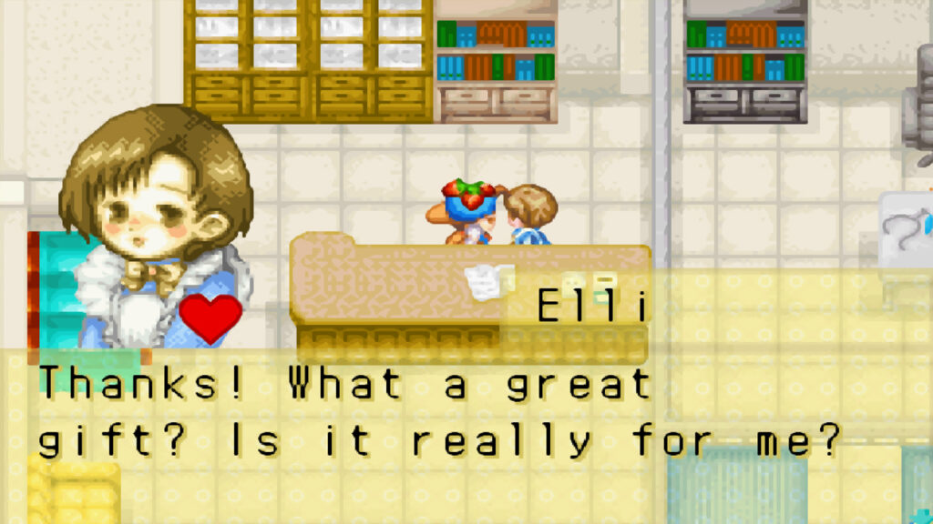 Gifting Elli some strawberries | Harvest Moon: Friends of Mineral Town