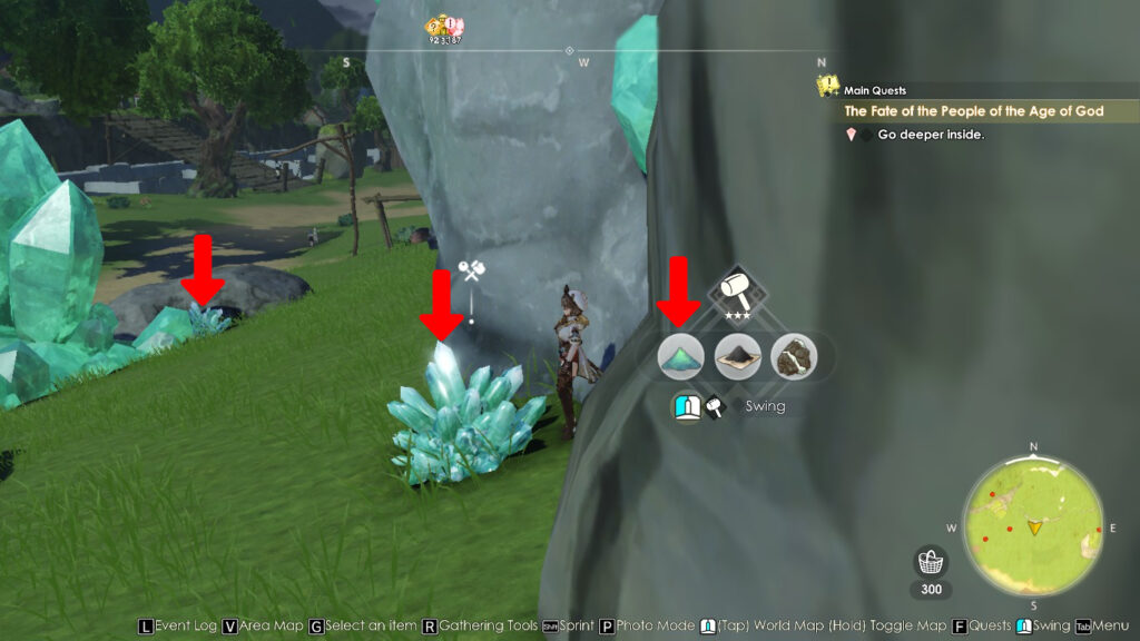 Collecting Emerald Glass near the Sardonica Region Atelier | Atelier Ryza 3: Alchemist of the End & the Secret Key