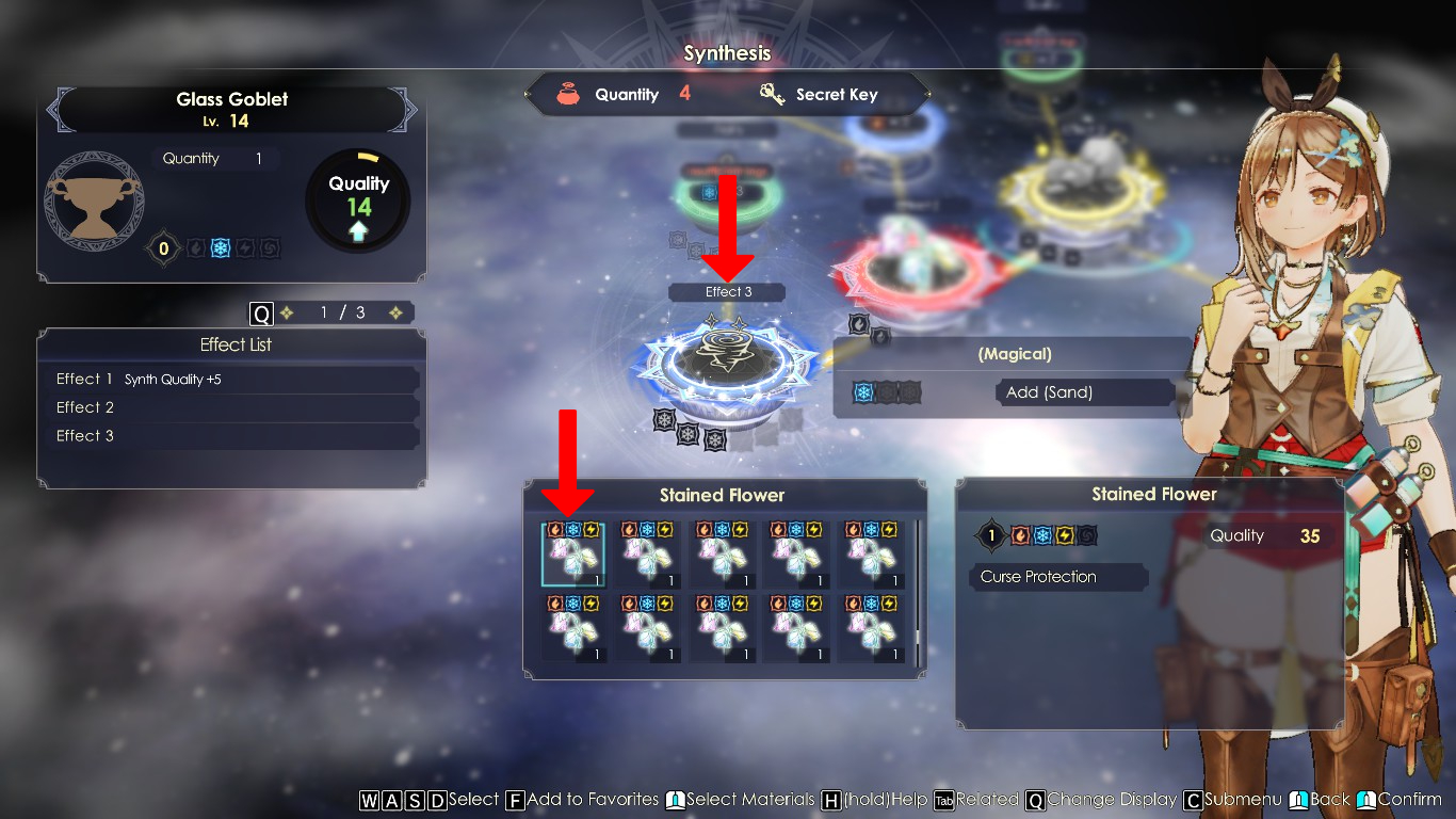 Adding a Stained Flower to the Effect 3 loop | Atelier Ryza 3: Alchemist of the End & the Secret Key