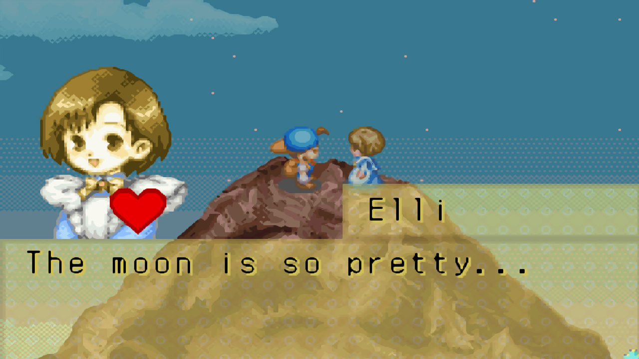 Viewing the moon with Elli at the summit of Mother’s Hill | Harvest Moon: Friends of Mineral Town