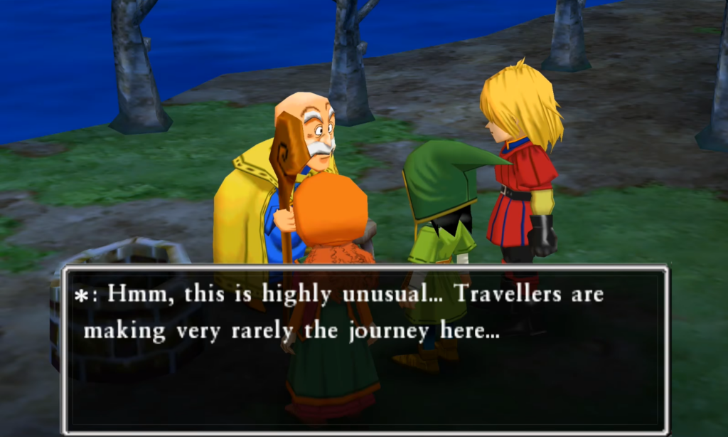 Talk to this man to discover what happened in Regenstein | Dragon Quest VII