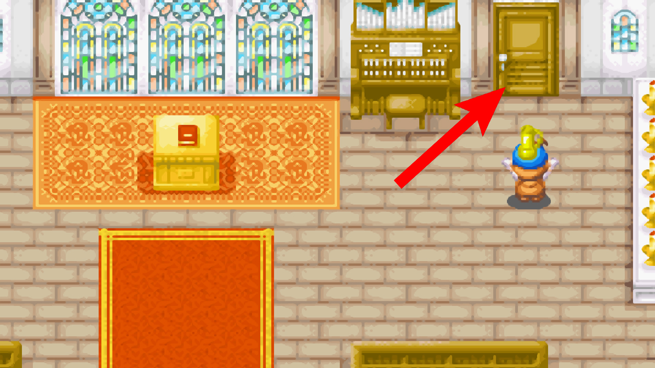 Location of the door to the secret area | Harvest Moon: Friends of Mineral Town