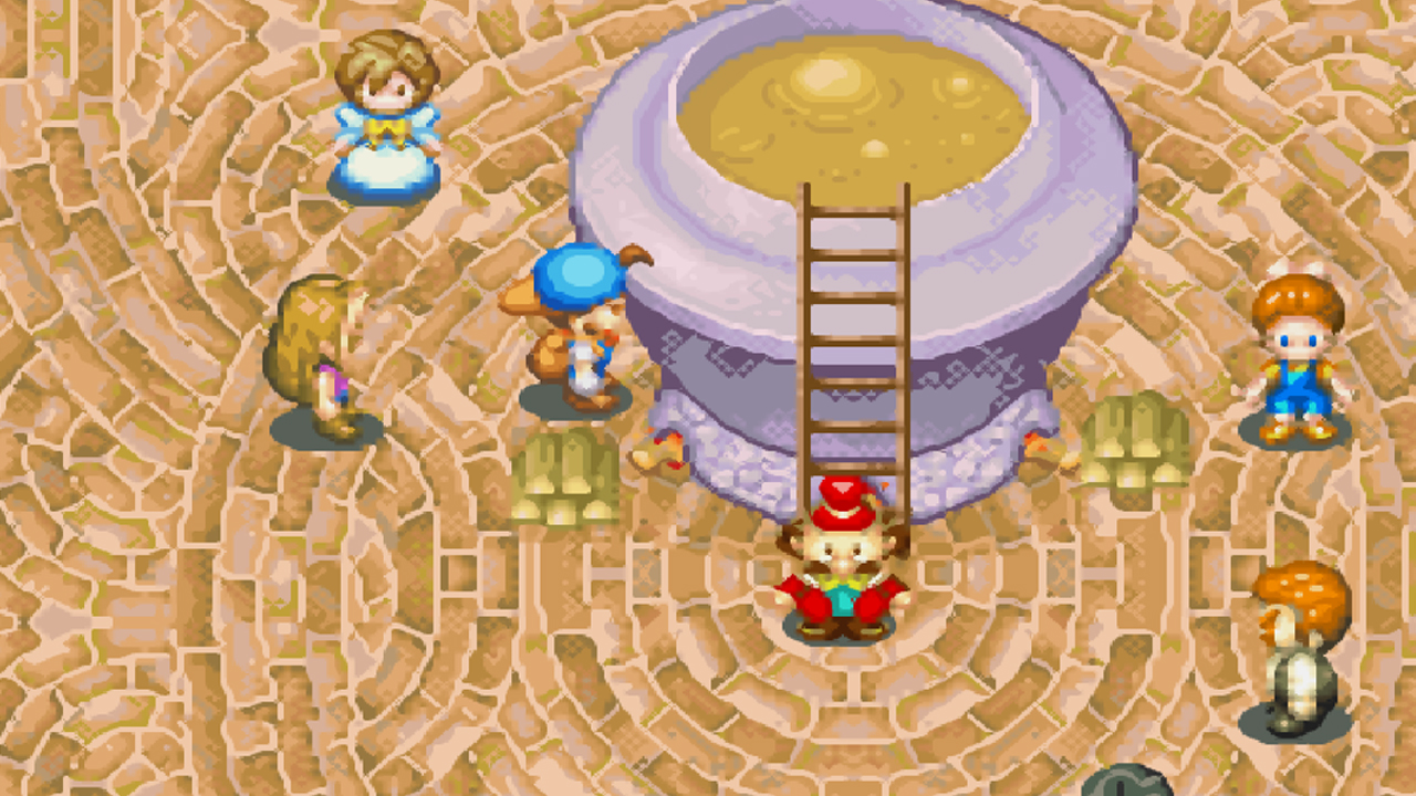 The townspeople are preparing for the Harvest Festival | Harvest Moon: Friends of Mineral Town