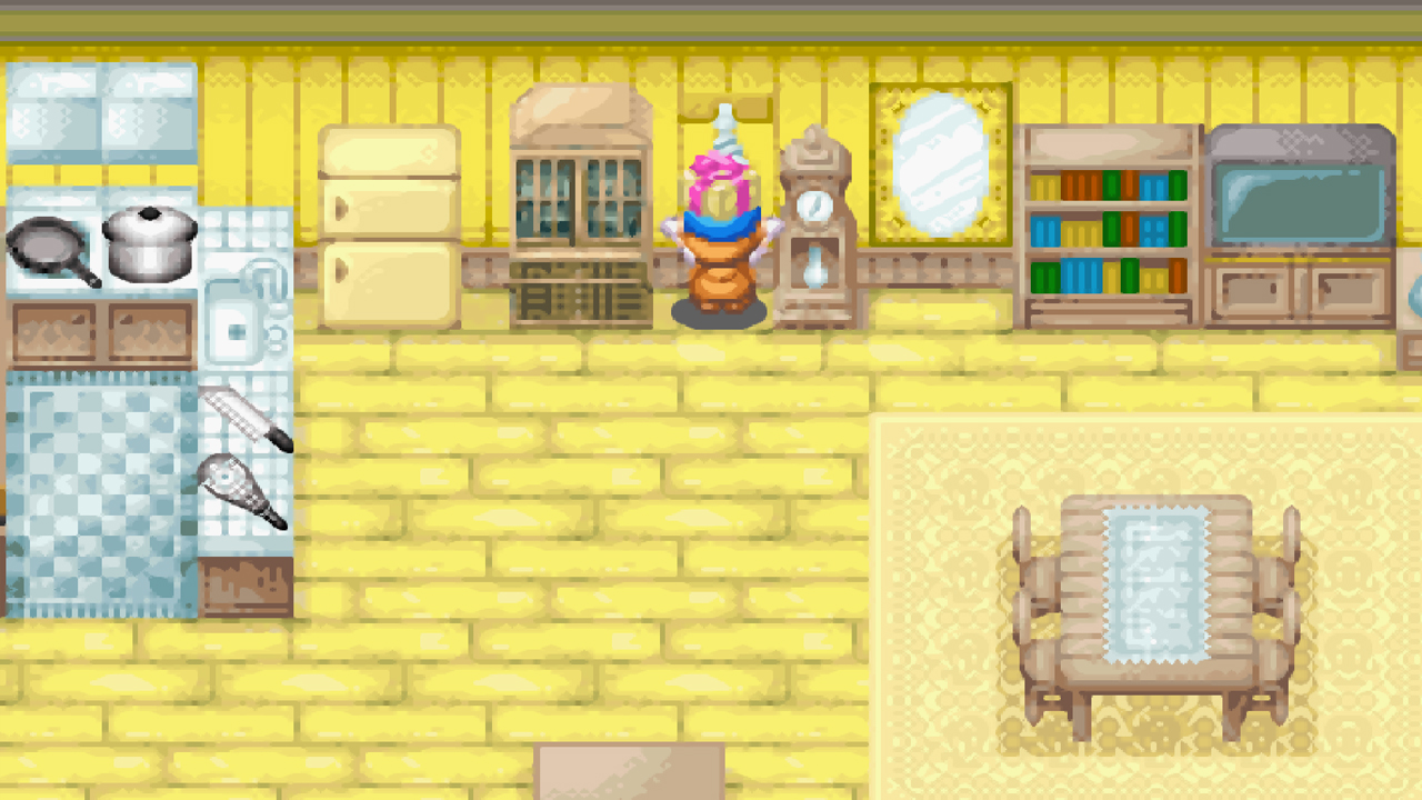 The player receives a gift from Mayor Thomas | Harvest Moon: Friends of Mineral Town