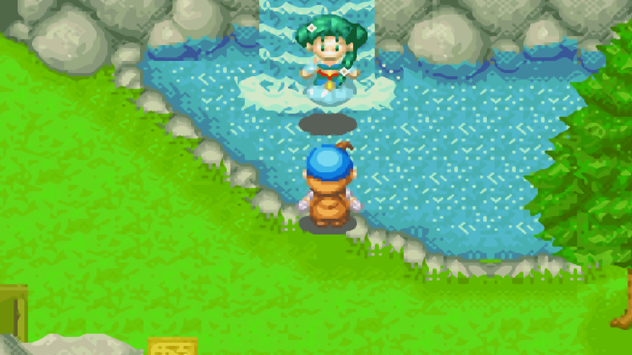Location of the Harvest Goddess’s pond | Harvest Moon: Friends of Mineral Town