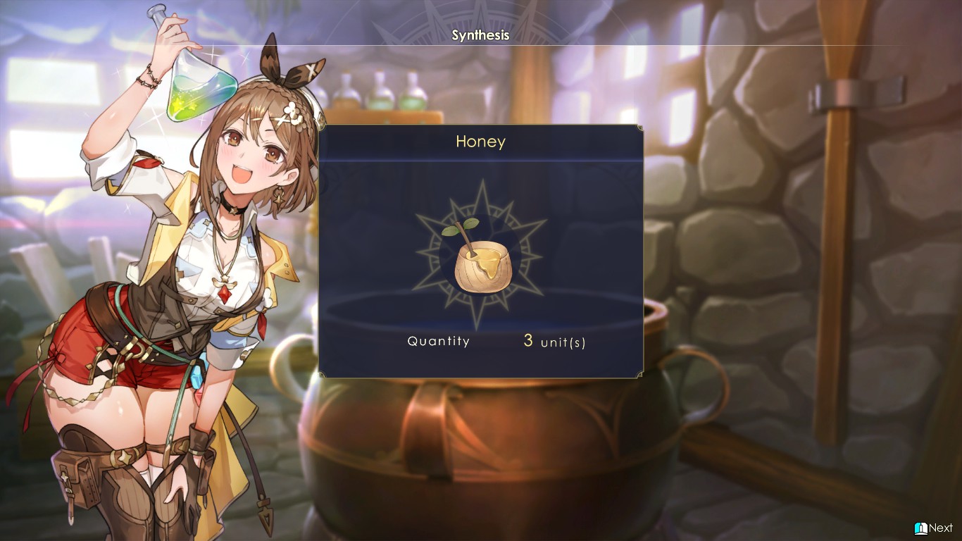 Synthesizing Honey for the Air Drop recipe | Atelier Ryza 3: Alchemist of the End & the Secret Key