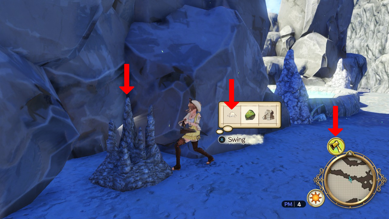 Collecting Stalactite Fragments at Weissberg Volcano - Hidden Village | Atelier Ryza: Ever Darkness & the Secret Hideout