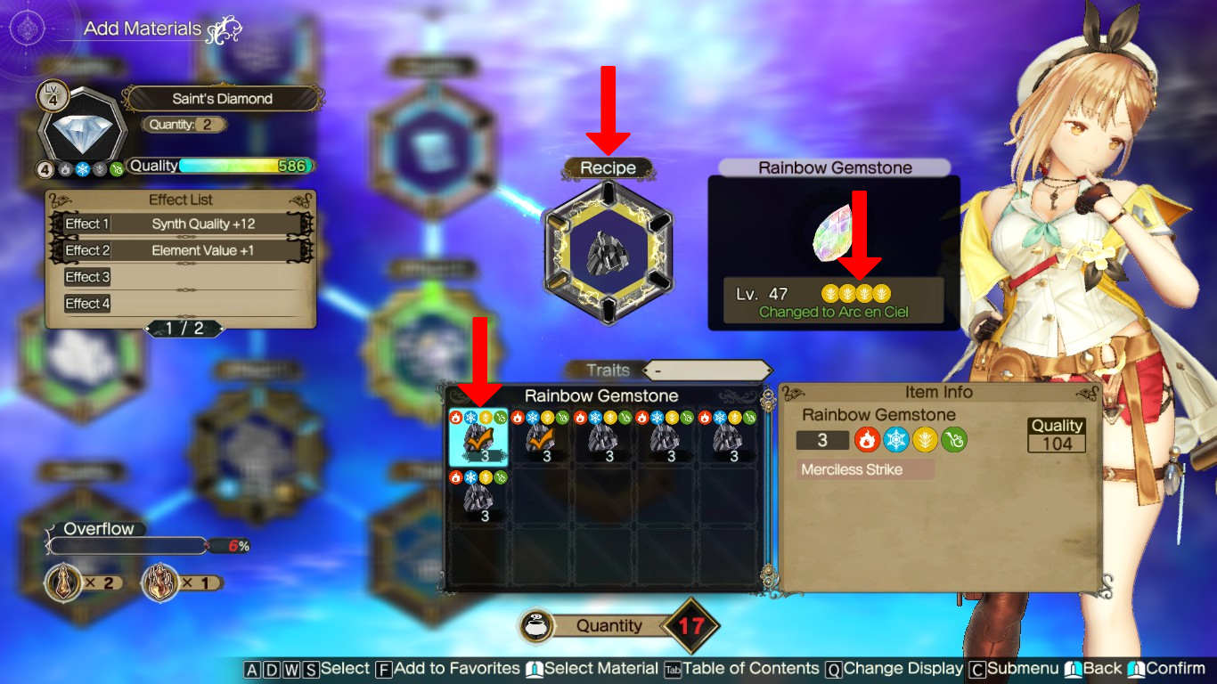 Morphing the Saint’s Diamond into Arc en Ciel | Atelier Ryza 2: Lost Legends & the Secret Fairy