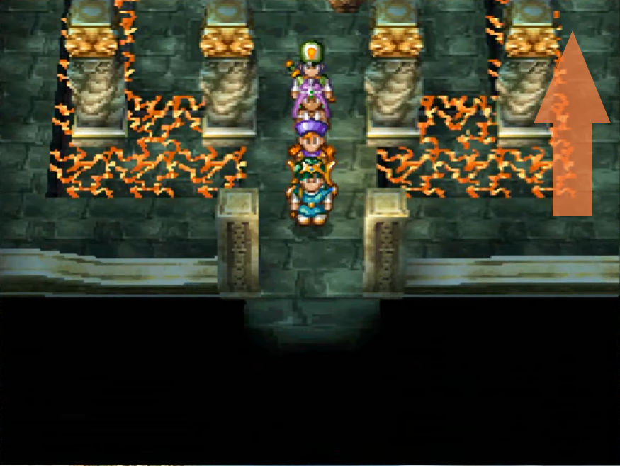 Some directions to reach the second floor (1) | Dragon Quest IV