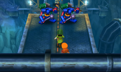 Follow this path and fight those two Automatons (4) | Dragon Quest VII