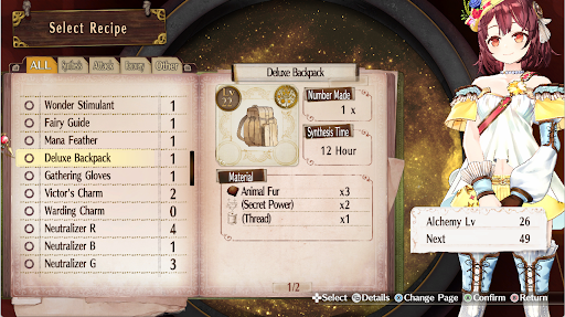 Deluxe Backpack | Atelier Sophie: The Alchemist of the Mysterious Book