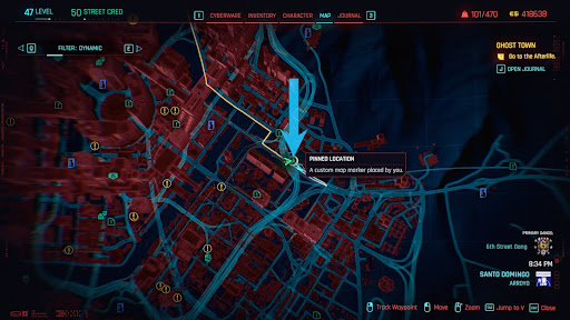 Location of the power plant on the map | Cyberpunk 2077