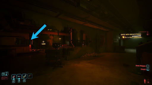 Furnace as seen from the hallway you entered | Cyberpunk 2077