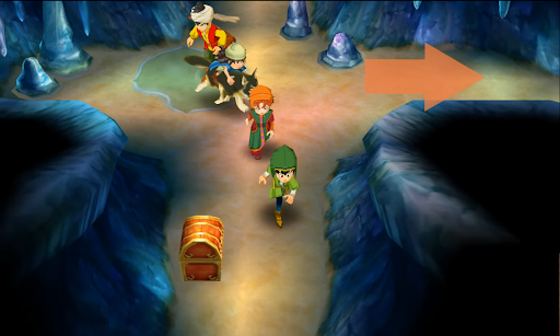 Take the paths without chests to exit the labyrinth (1) | Dragon Quest VII
